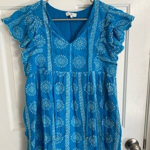 Entro Vibrant Blue Dress